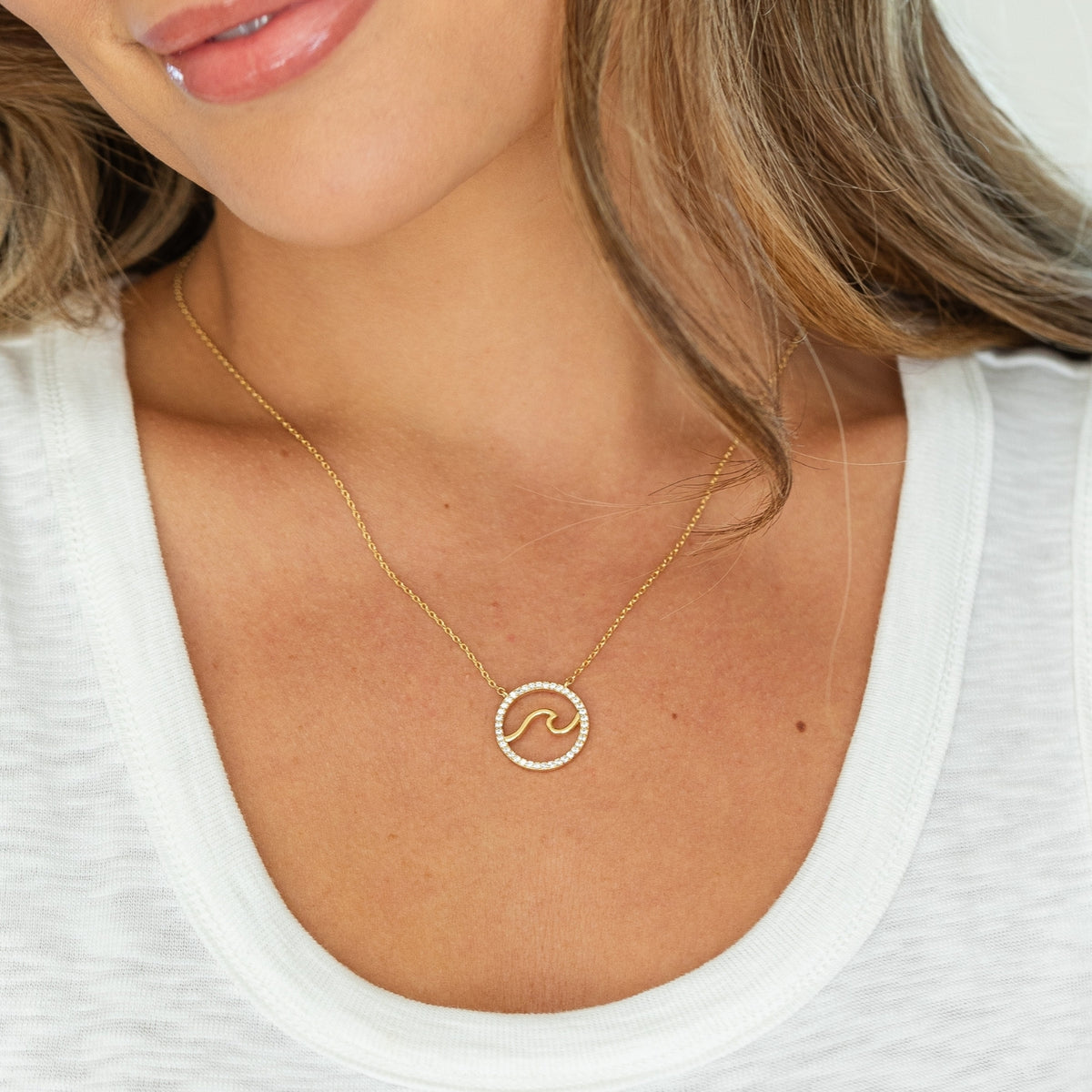 Ride the Wave Pendant Necklace