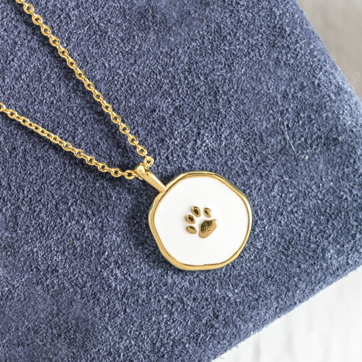 Paw Print Pendant Necklace