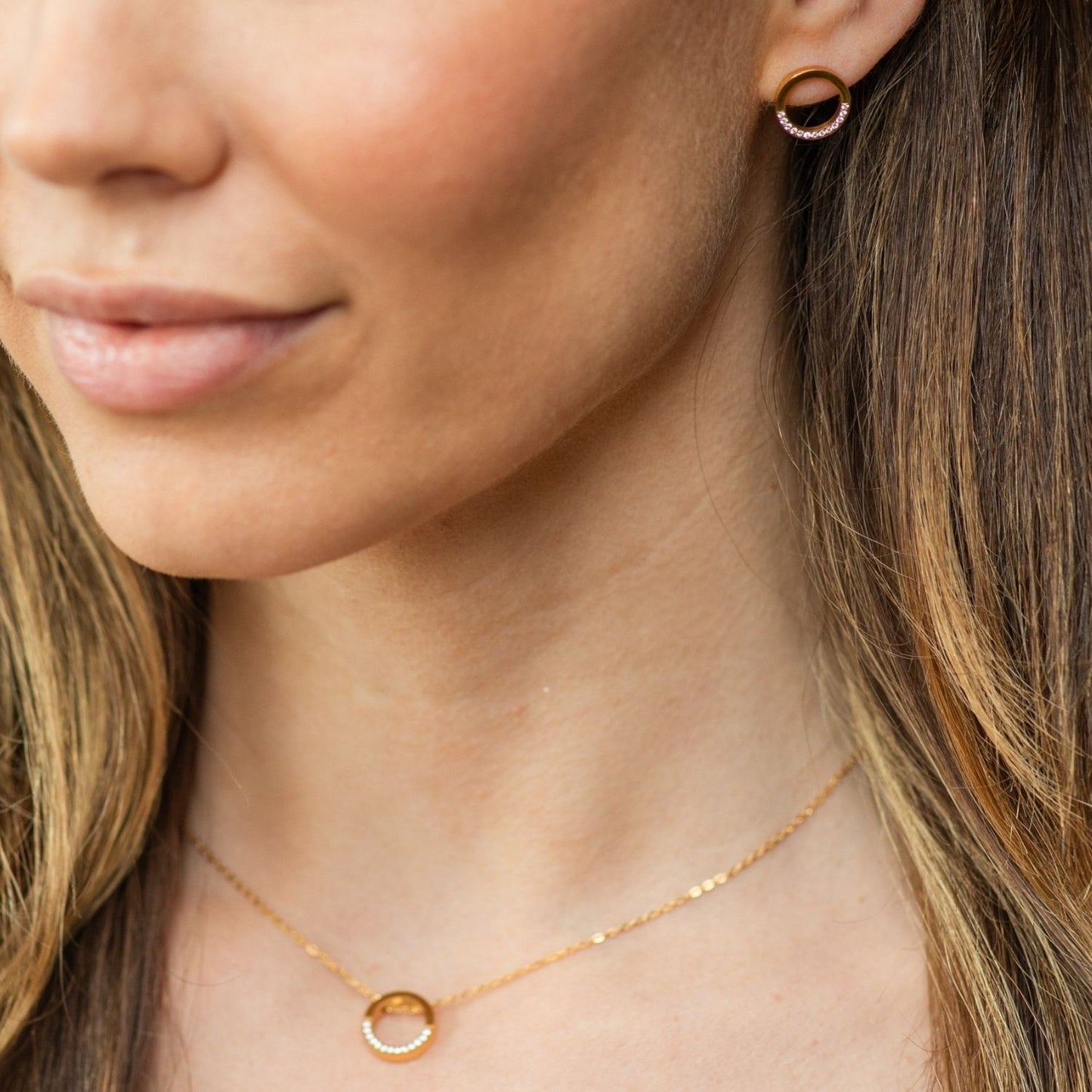 Glitzy Football Necklace