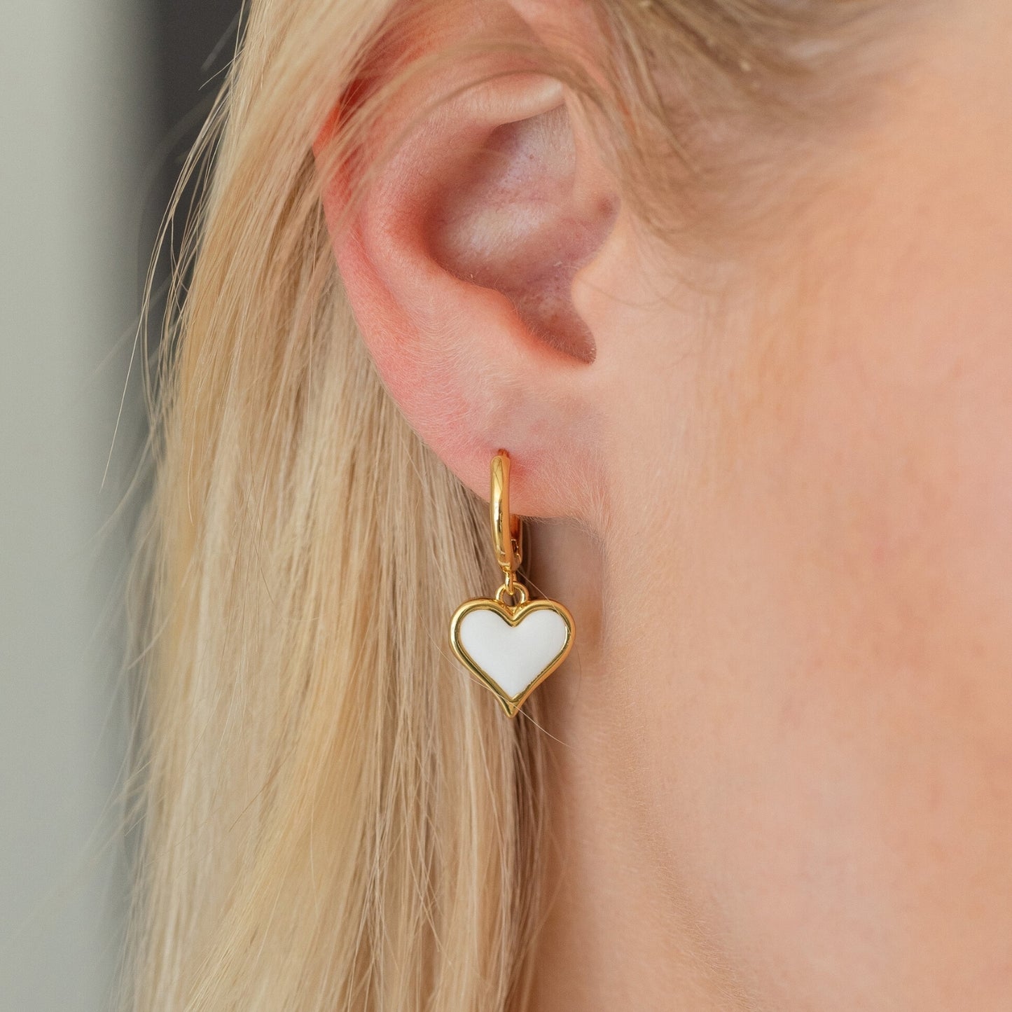 Colorful Heart Drop Huggies