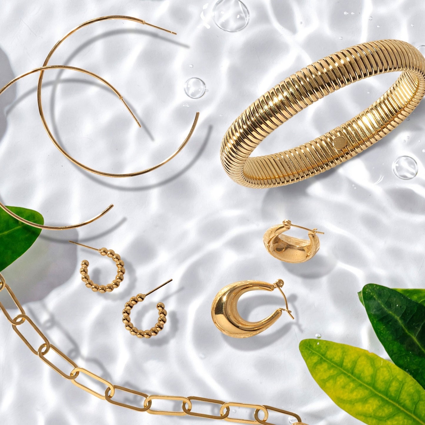Small Latch Back Hoops, Water Resistant