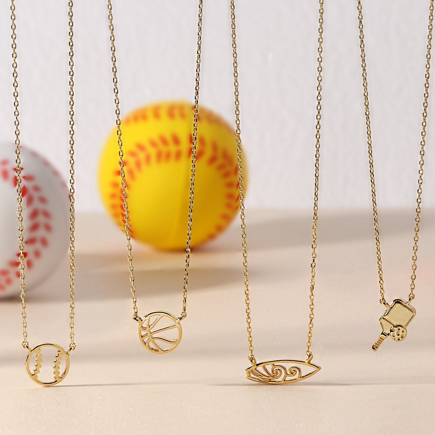 Basketball Petite Sports Necklace