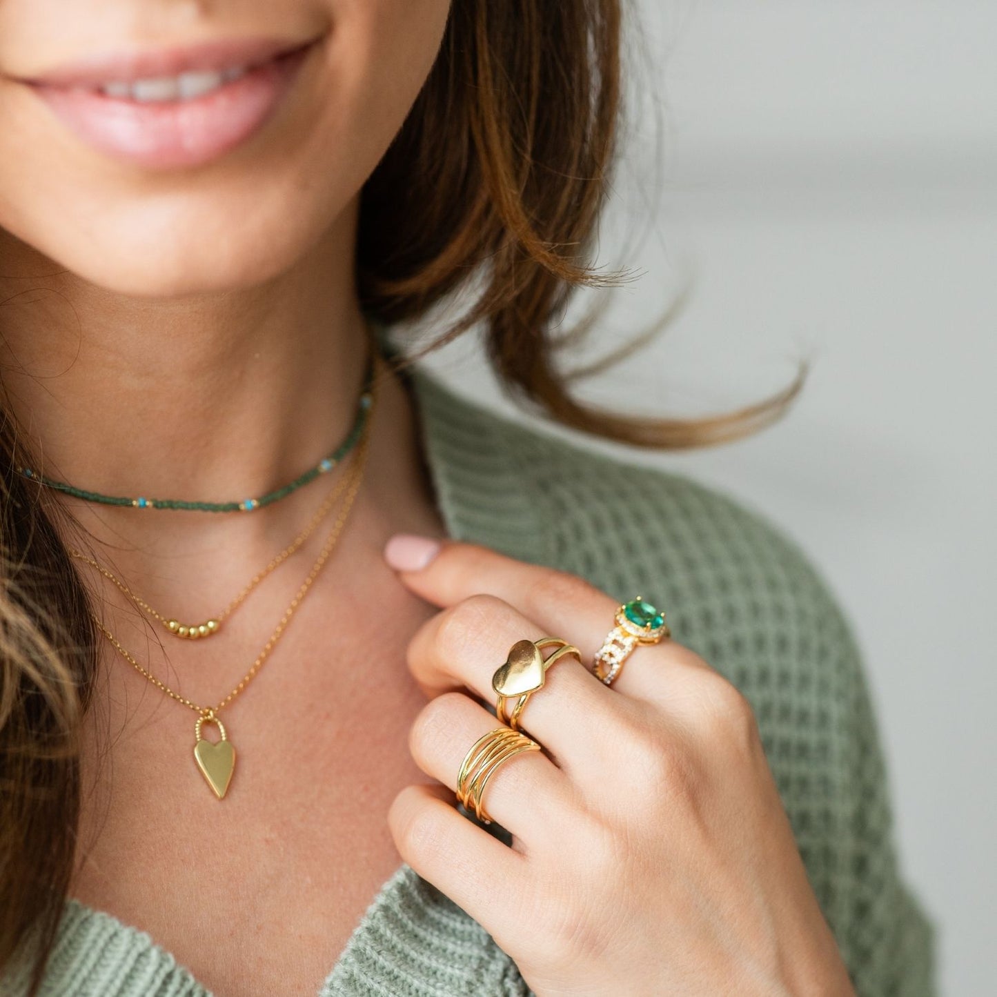 Adjustable Heart Ring