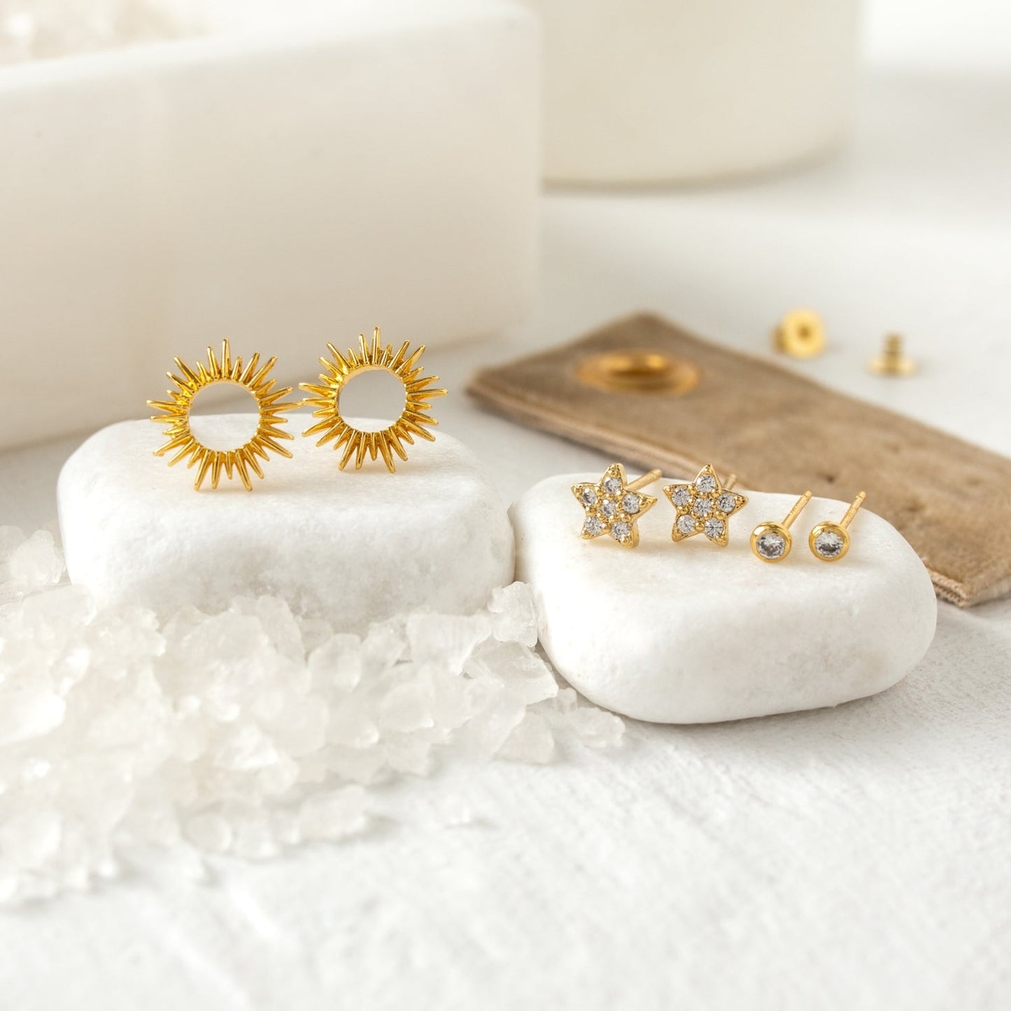 Flower Velvet Stud Gift Set