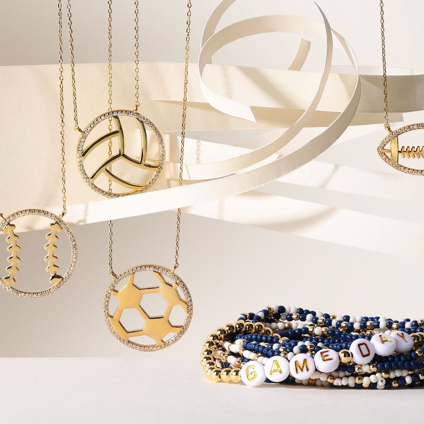 Glitzy Baseball | Softball Necklace