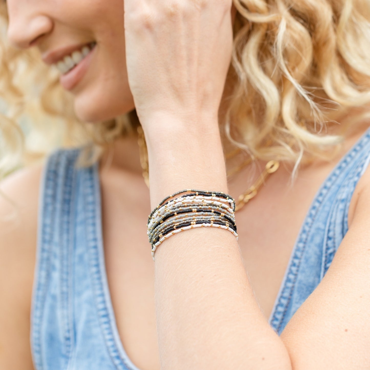 Set/12 miyuki delica stretch bracelets
