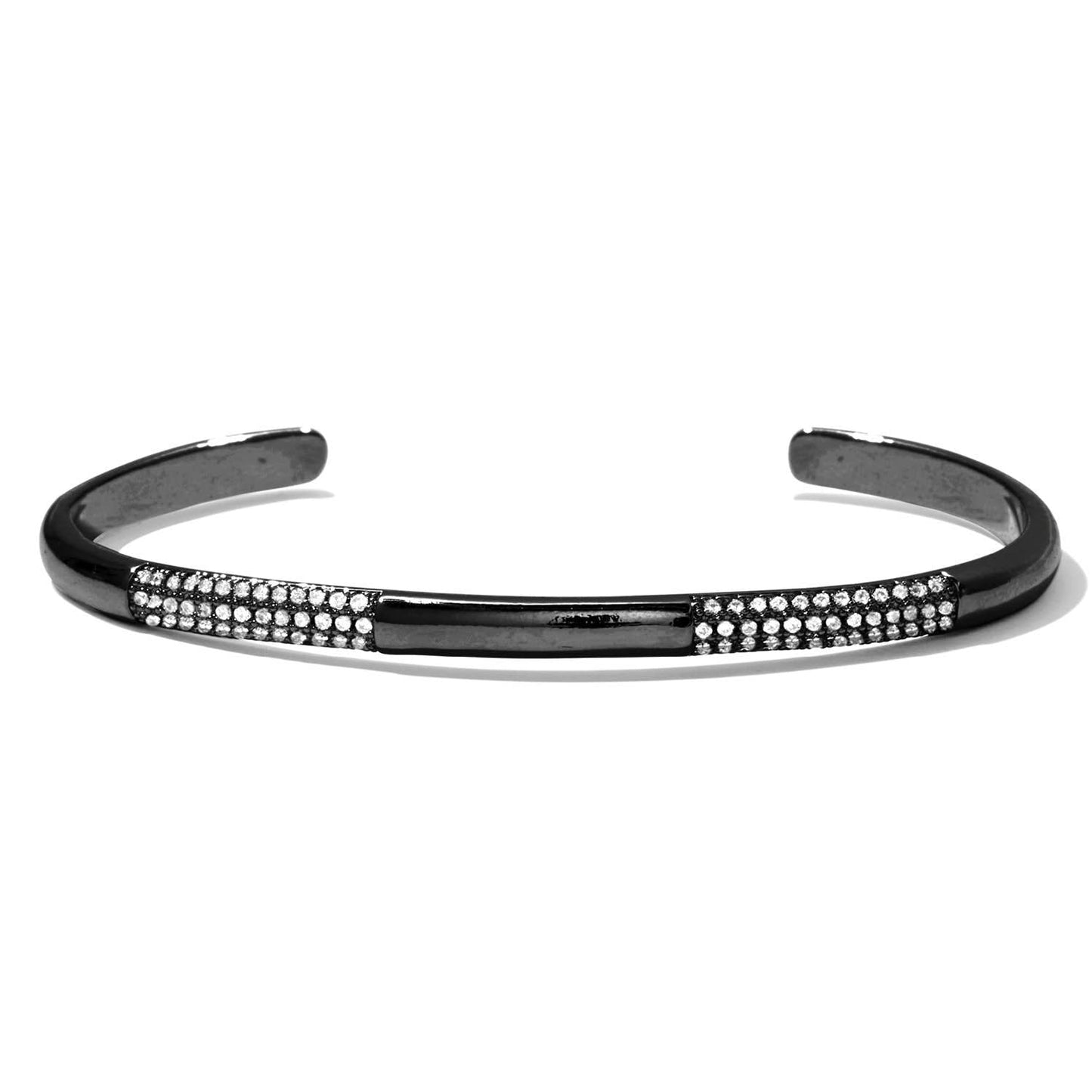 Simple Cuff with CZ Accents