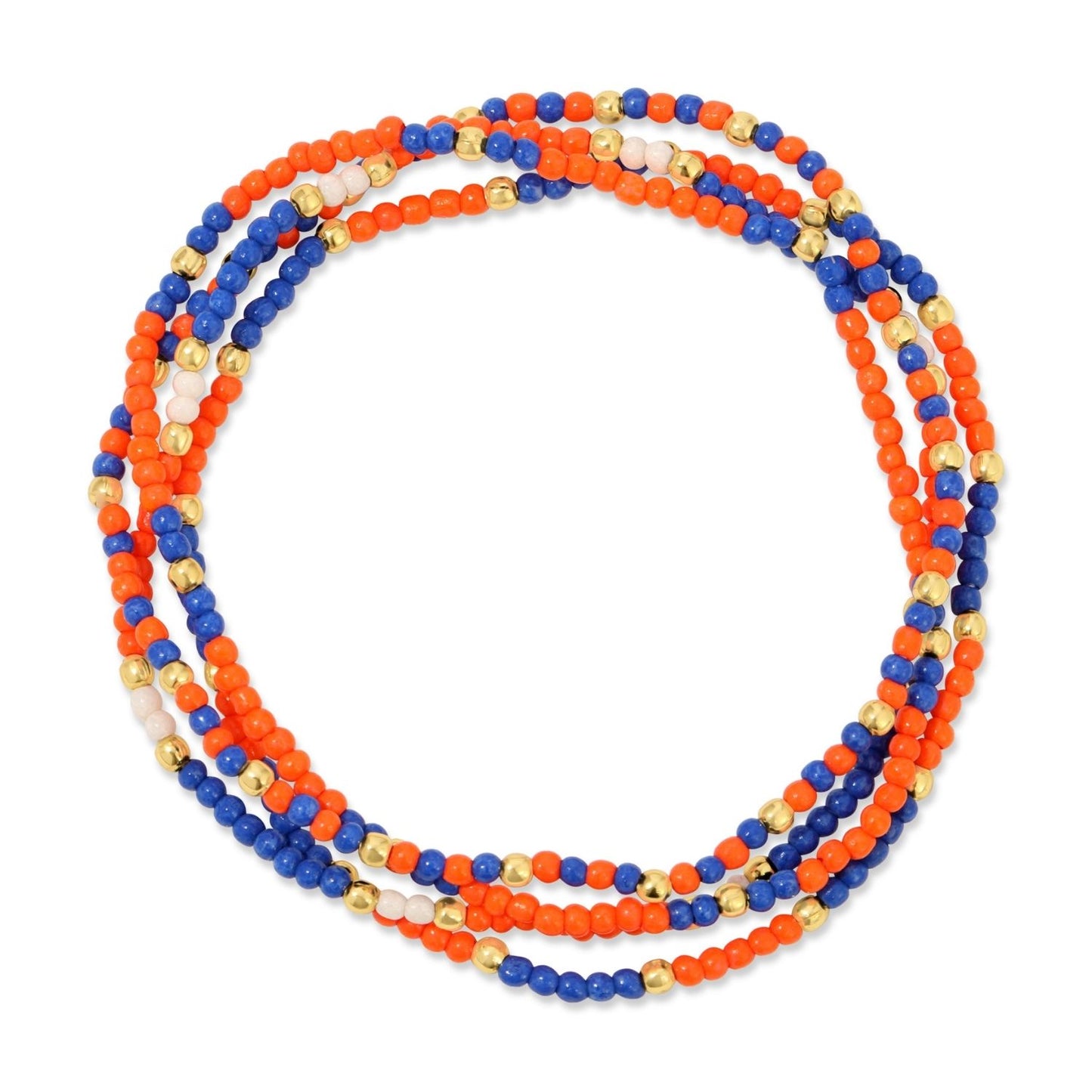 Set/24 Stretch Beaded Game Day Bracelets