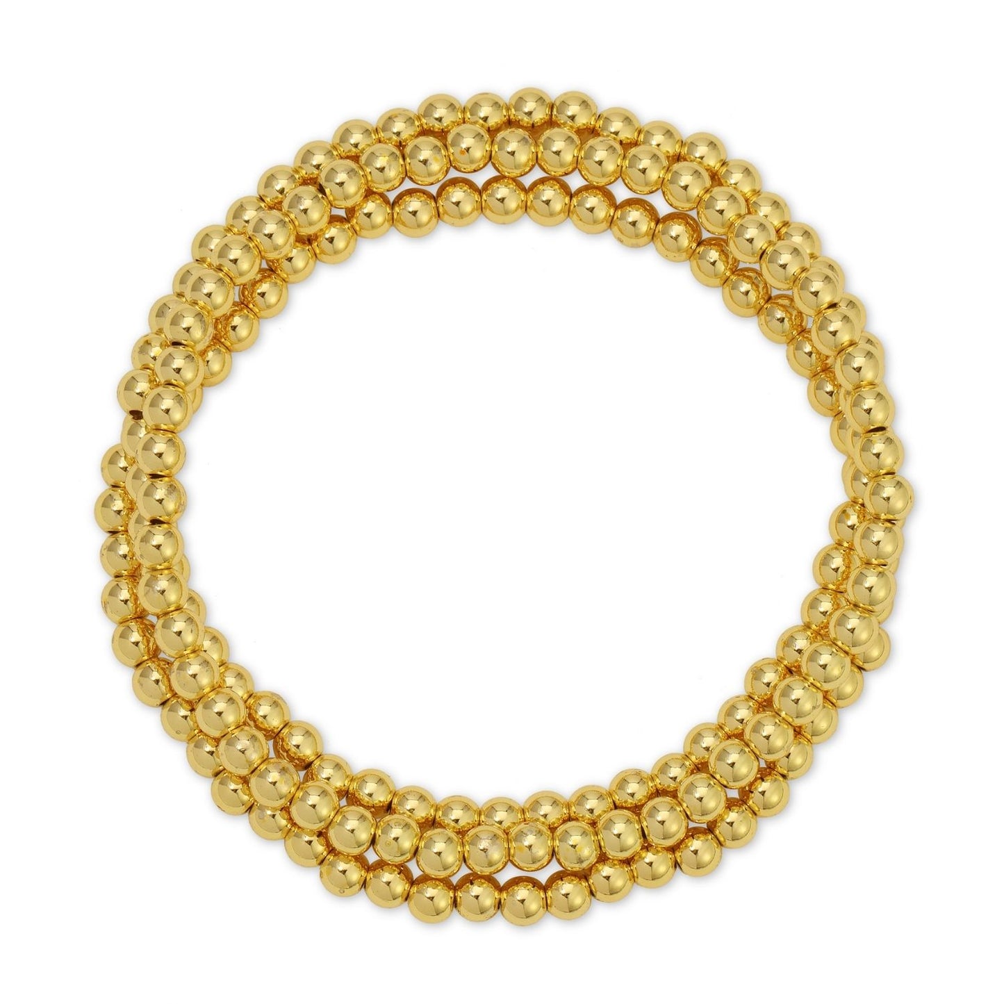 Set/12 4mm Bead Stretch Bracelets