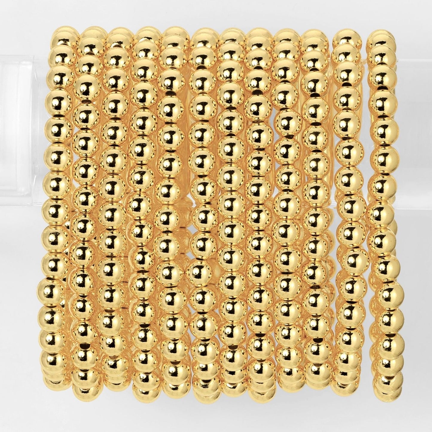 Set/12 6mm Beaded Bracelets