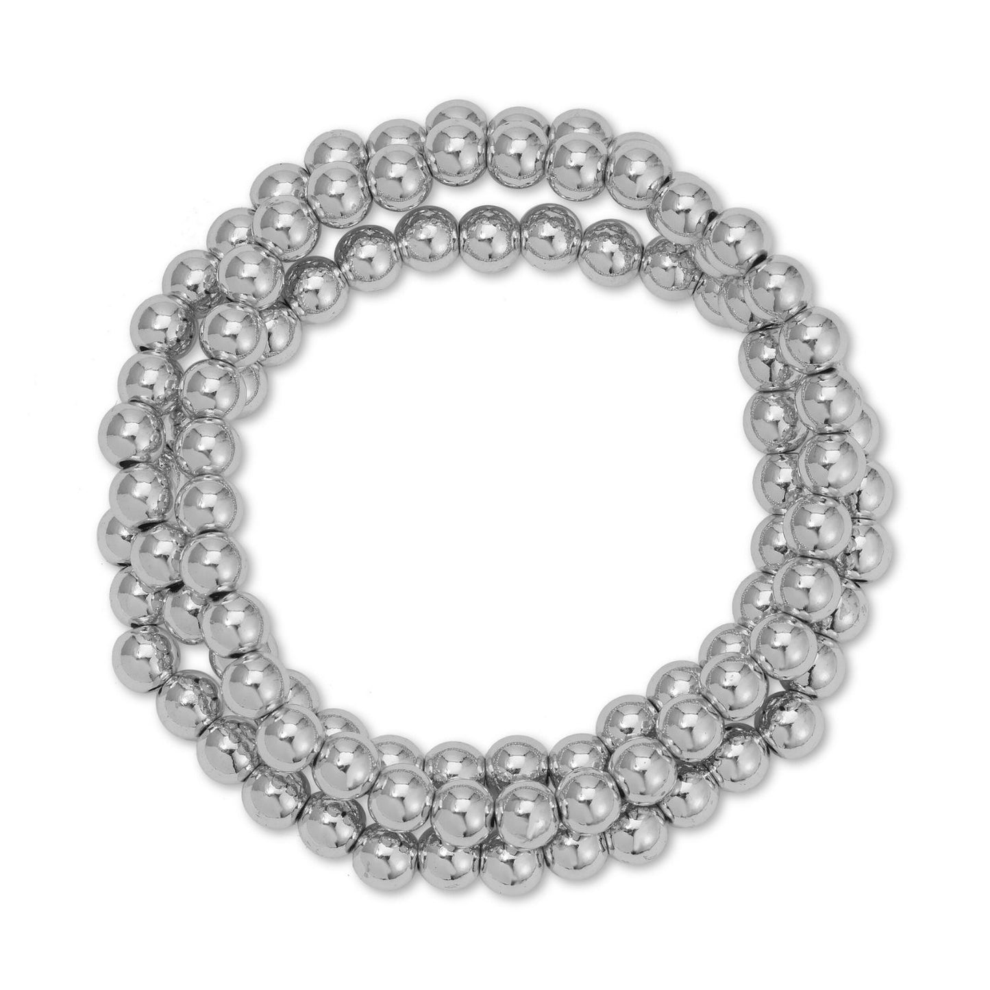 Set/12 6mm Beaded Bracelets