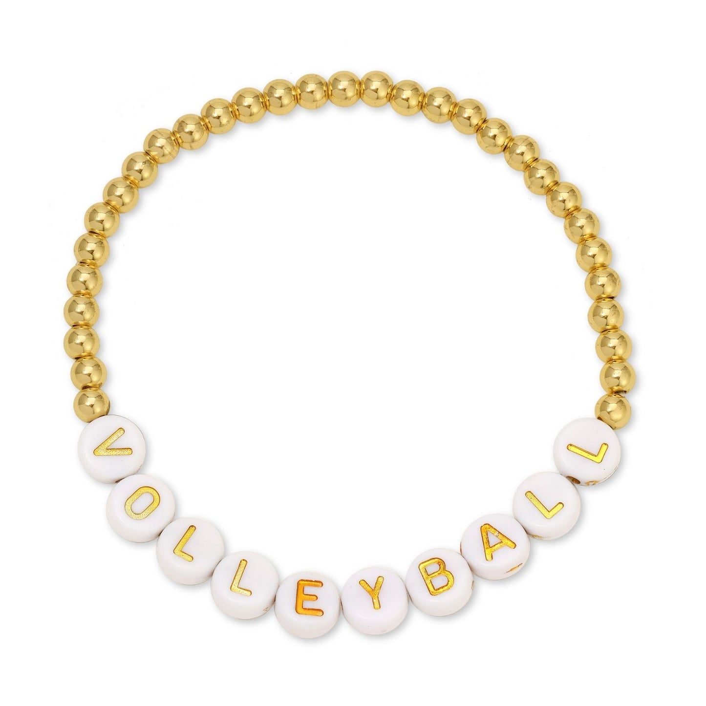 Volleyball Beaded Bracelet