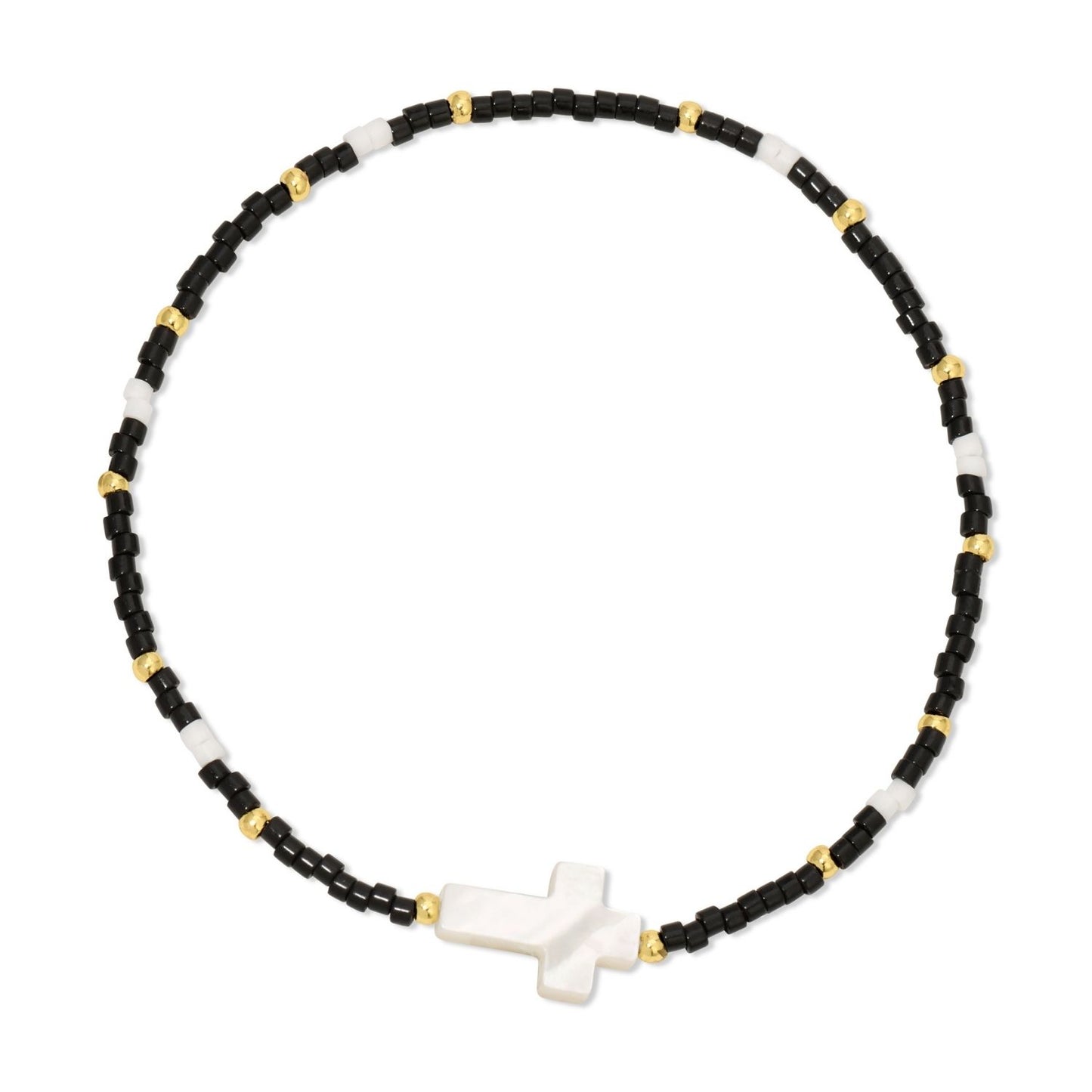 Set/12 Miyuki Delica with Shell Cross Accent