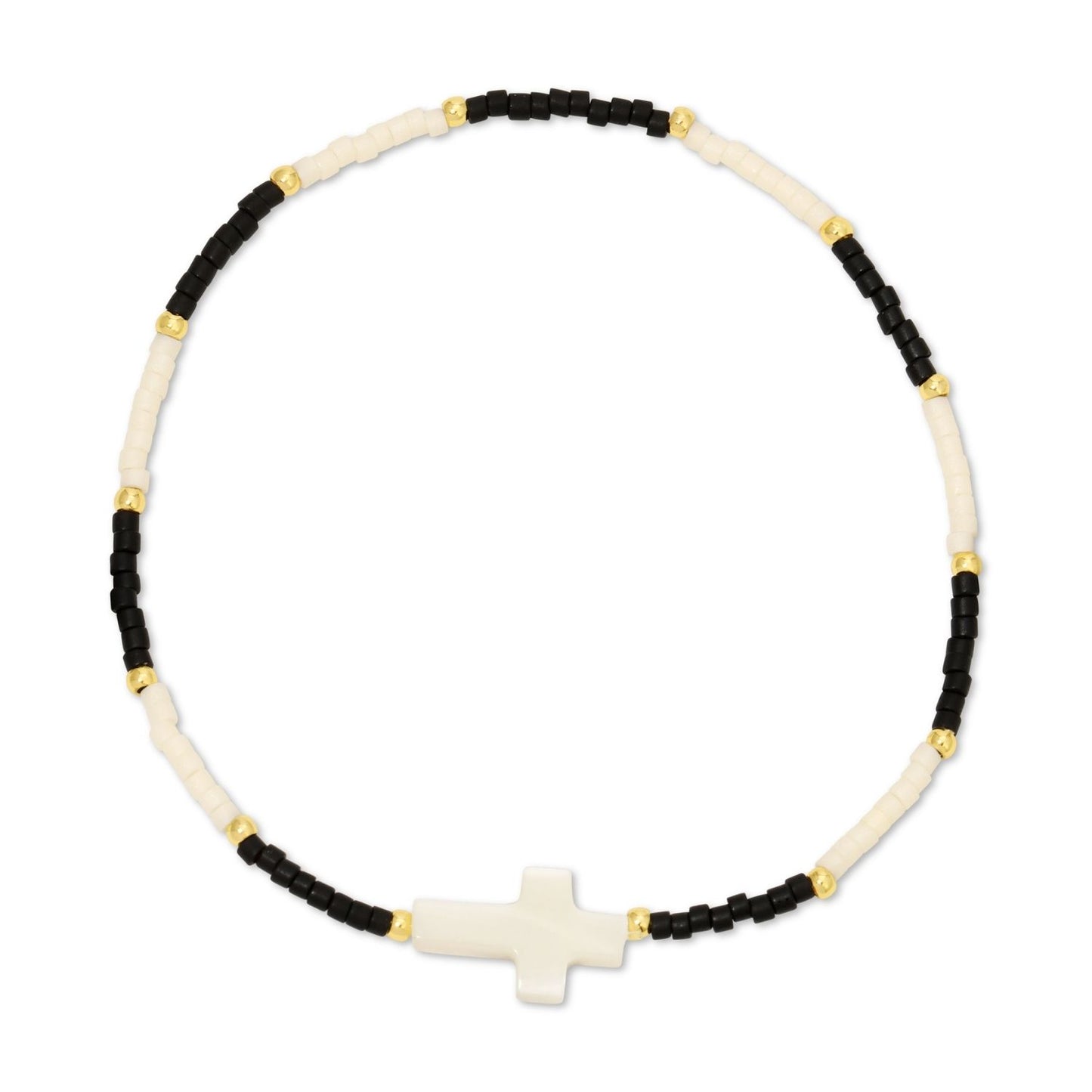 Set/12 Miyuki Delica with Shell Cross Accent