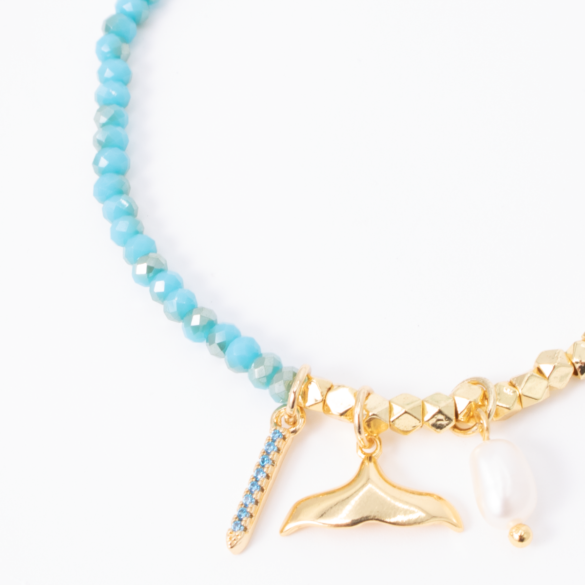 Whale's Tale Stretch Charm Bracelet