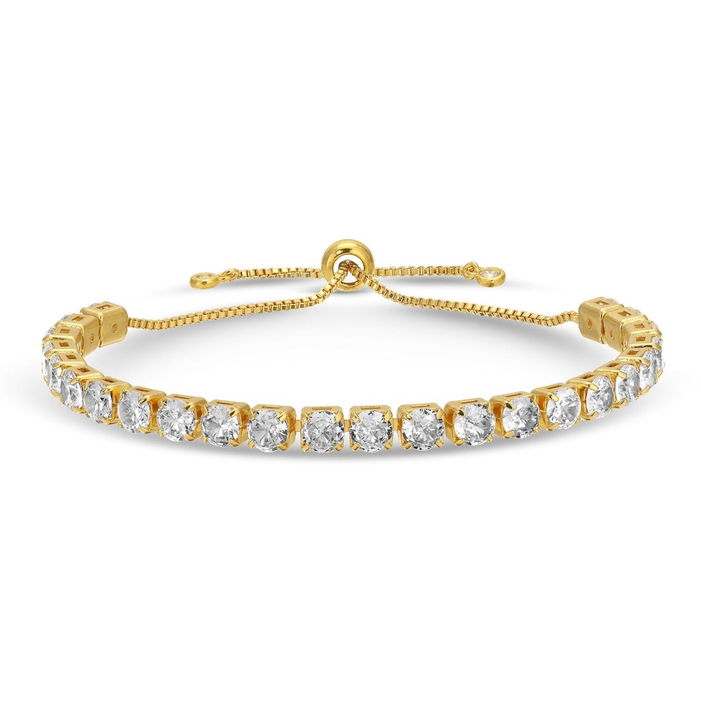 Statement Faux Diamond Pulley Bracelet