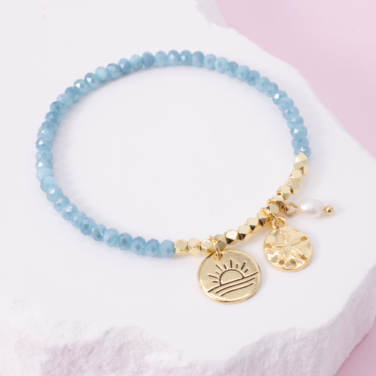 Sand Dollar Stretch Charm Bracelet