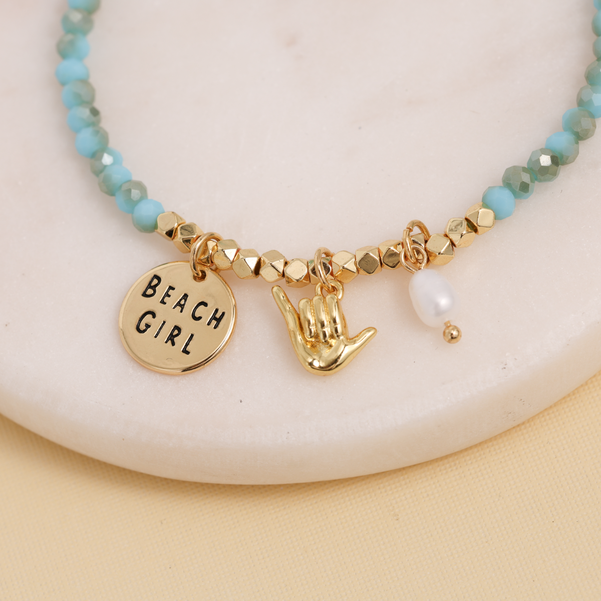 Beach Girl Hang Loose Charm Bracelet