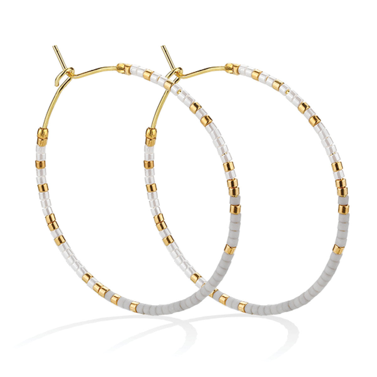 Miyuki Delica Hoop Earring