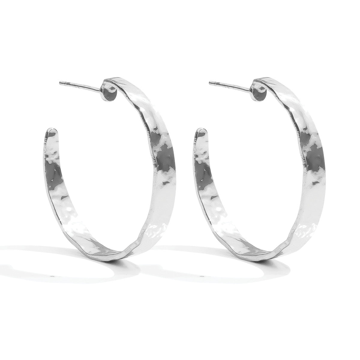 Wide Gilded Hoops