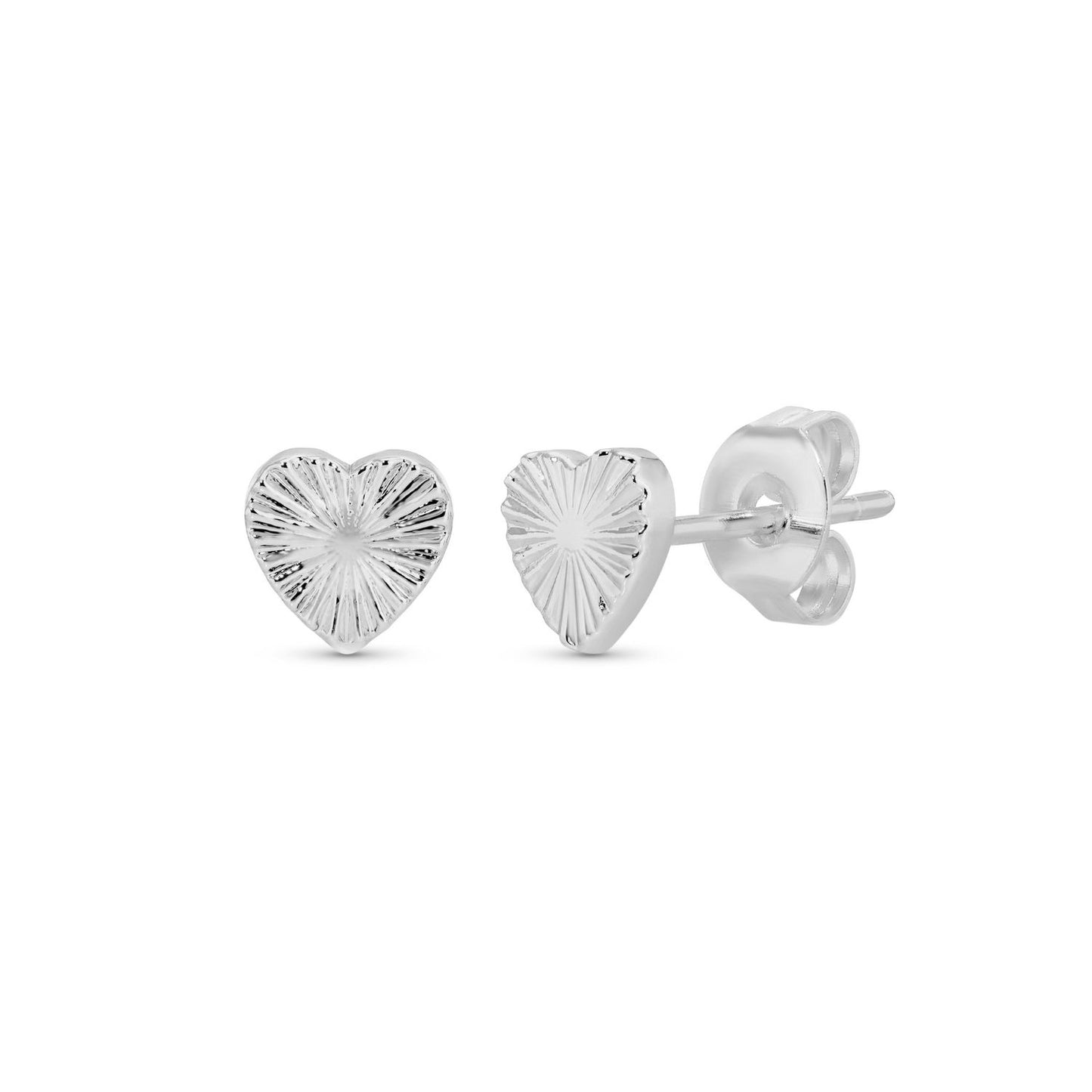 Heart Burst Studs on Velvet Gift Tag