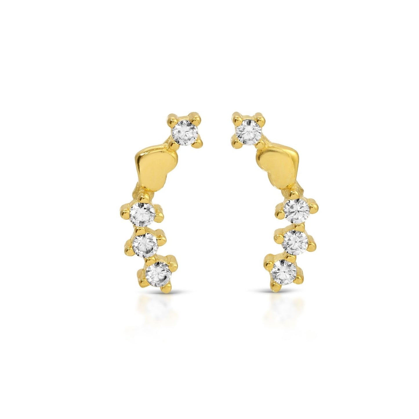 Heart Crawler Earrings