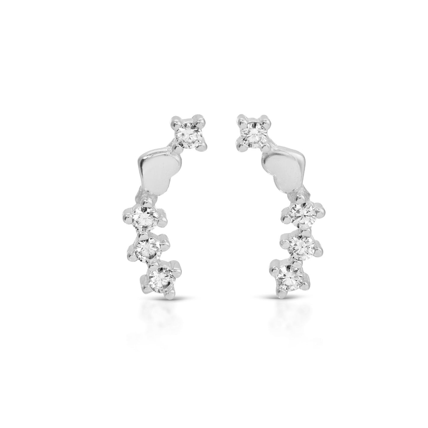 Heart Crawler Earrings