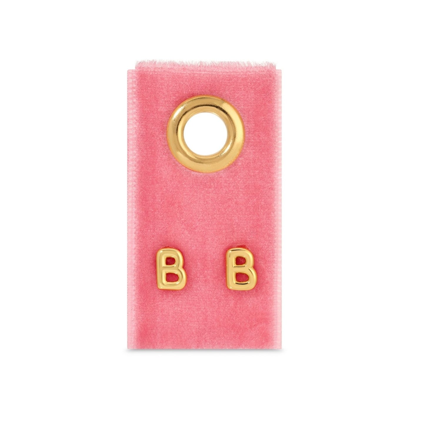 Set/32 Assorted Initial Studs on Velvet Studs