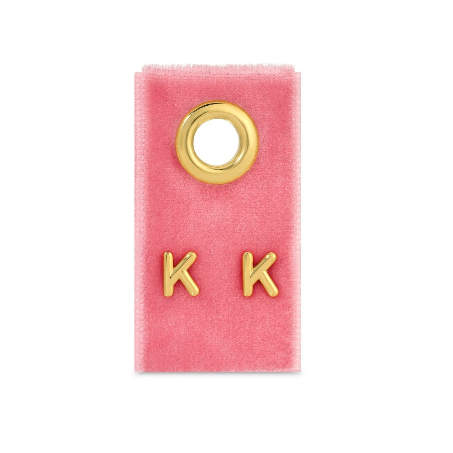 Set/32 Assorted Initial Studs on Velvet Studs