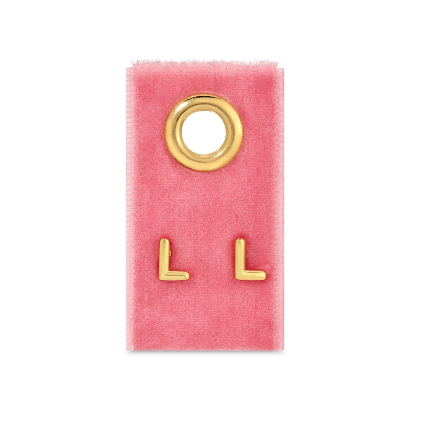 Set/32 Assorted Initial Studs on Velvet Studs