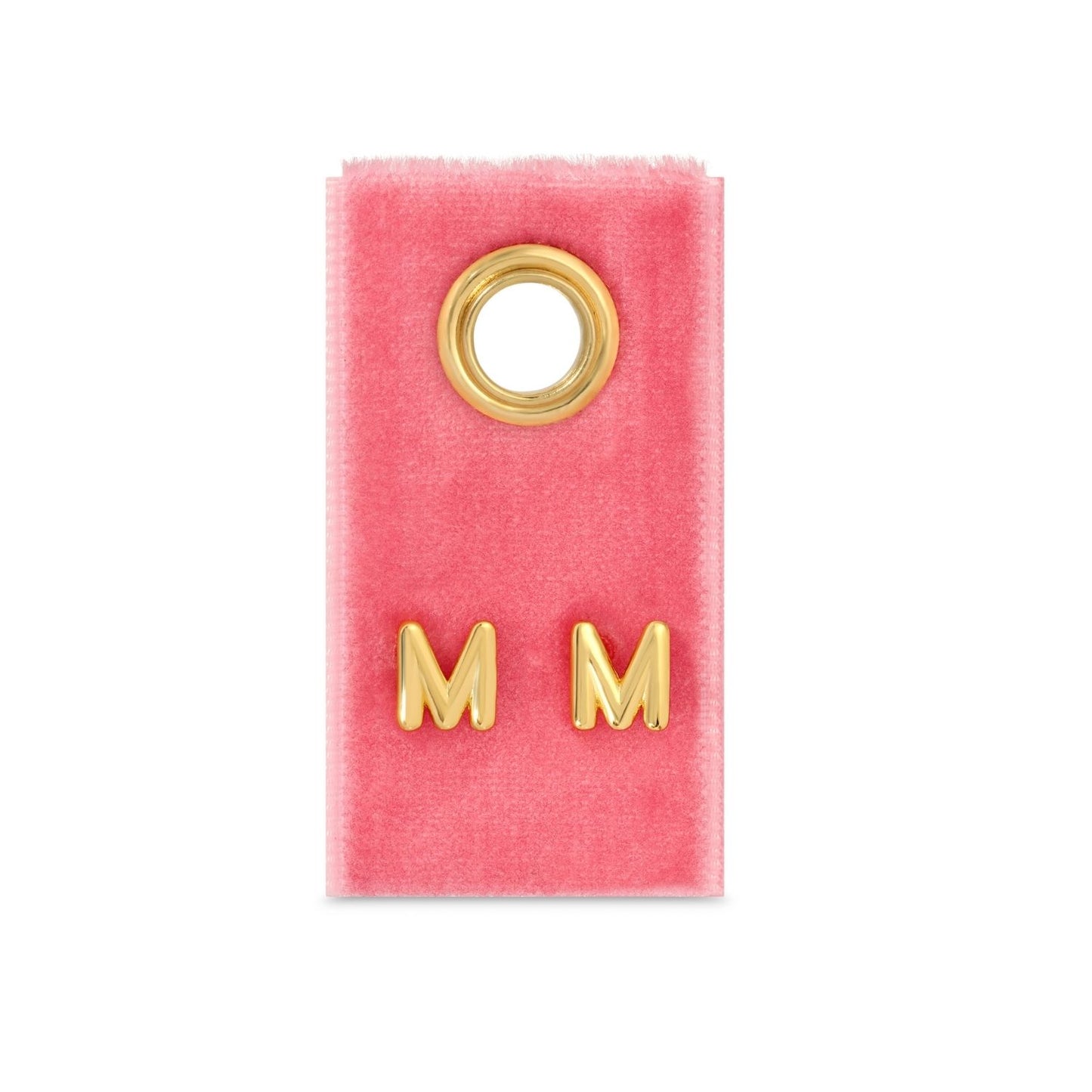 Set/32 Assorted Initial Studs on Velvet Studs