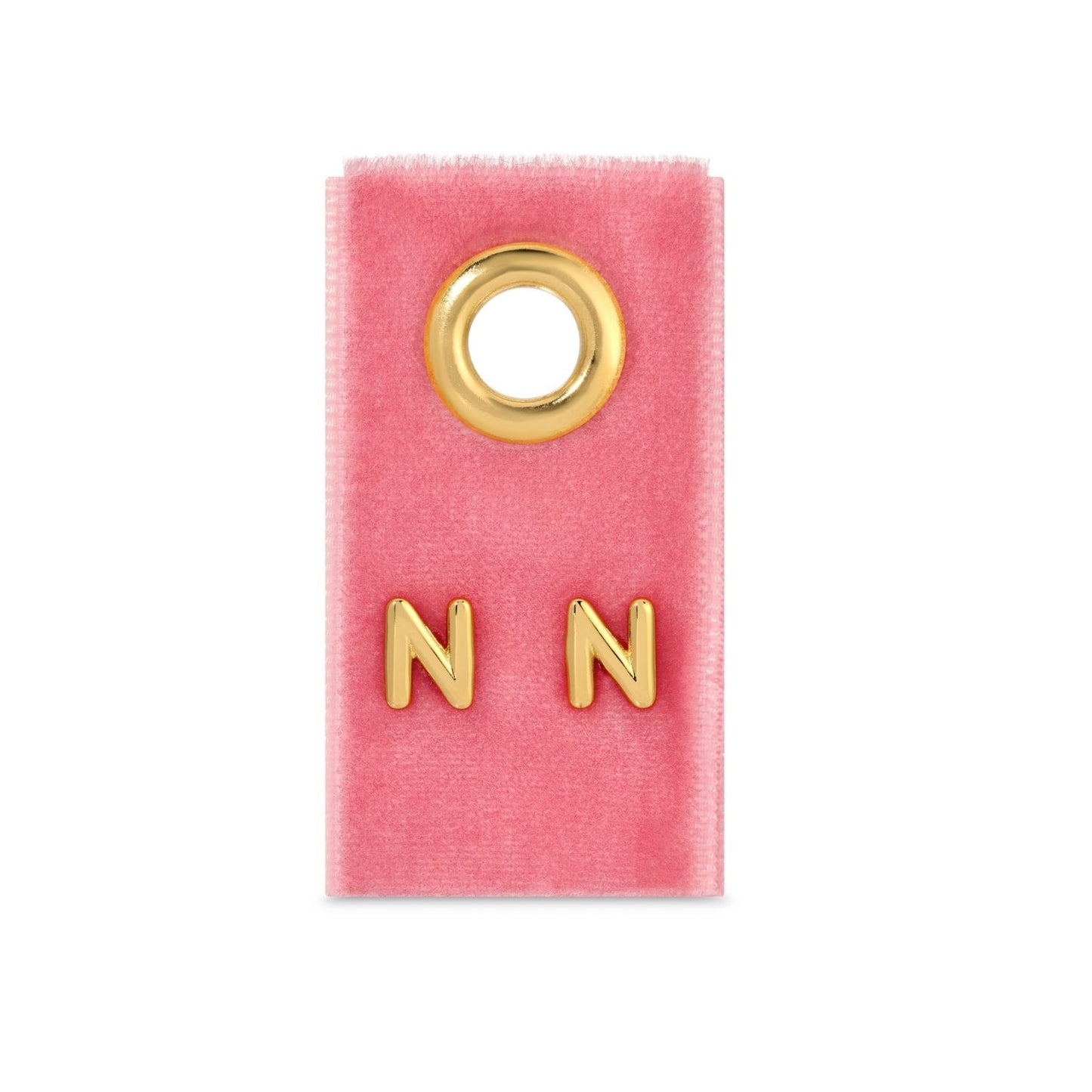 Set/32 Assorted Initial Studs on Velvet Studs