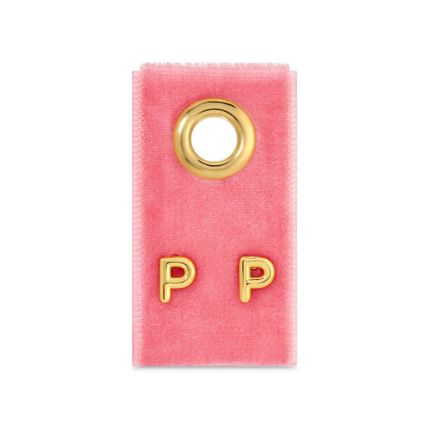 Set/32 Assorted Initial Studs on Velvet Studs
