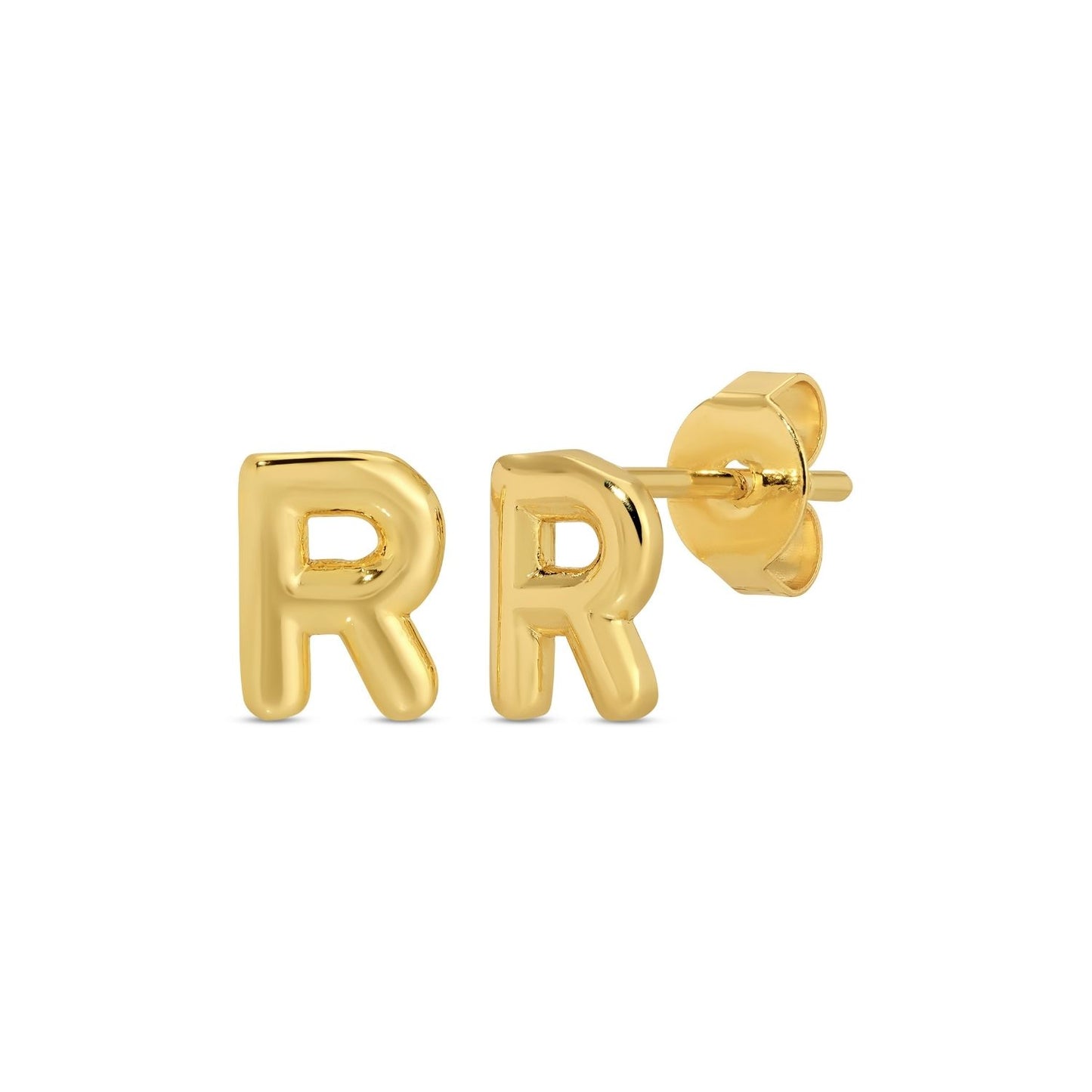 Set/32 Assorted Initial Studs on Velvet Studs