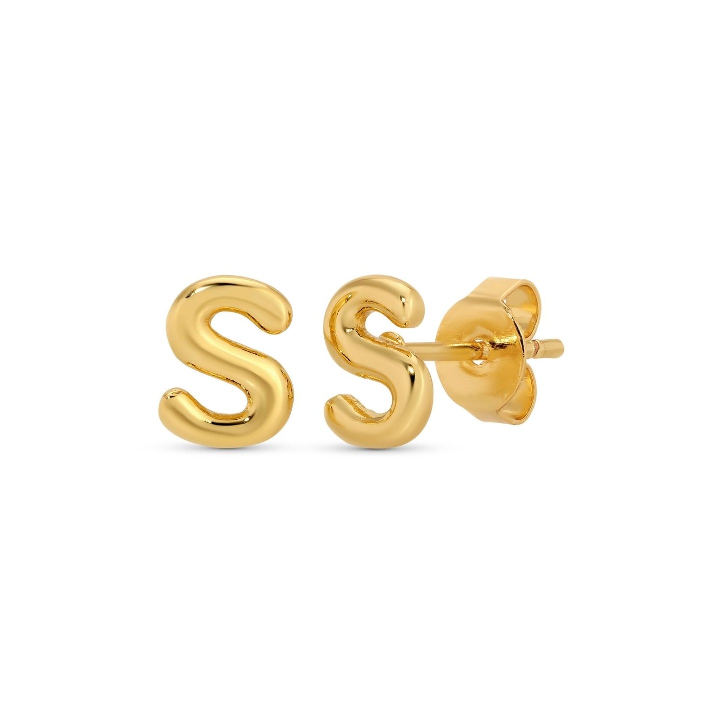 Set/32 Assorted Initial Studs on Velvet Studs