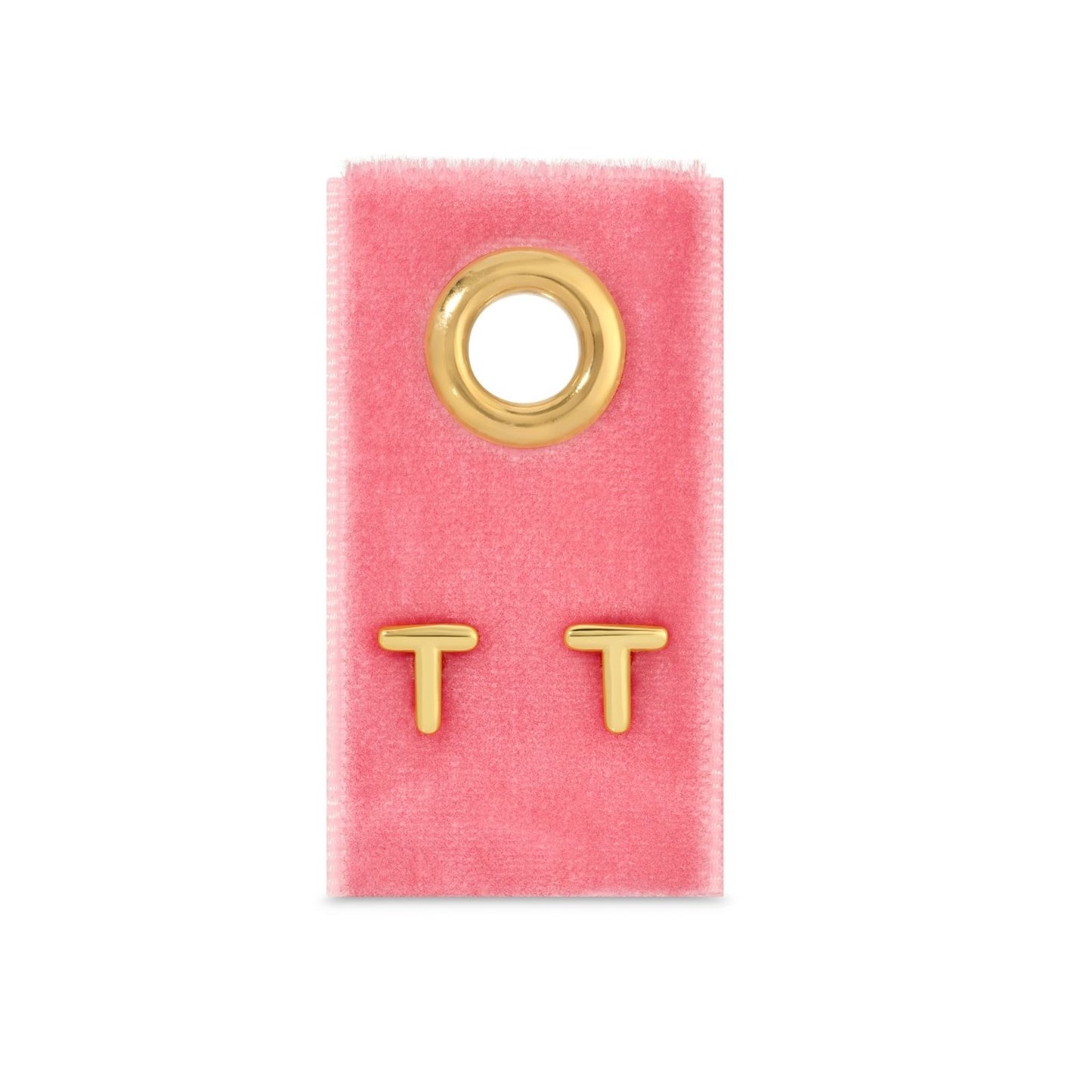 Set/32 Assorted Initial Studs on Velvet Studs