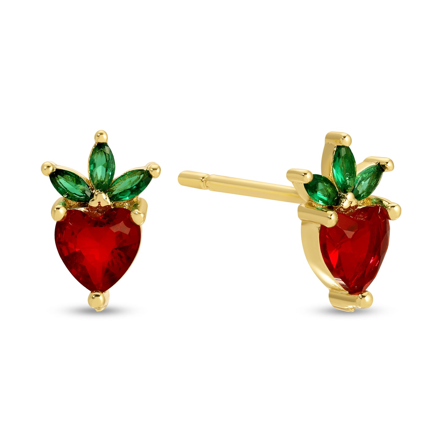 Strawberry Studs on Velvet Tags