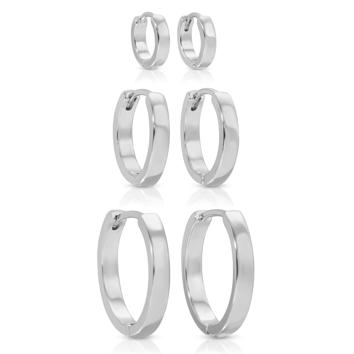 Set of 3 Huggies: Flat Basic Style