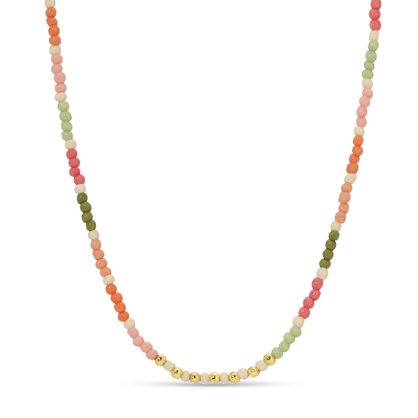 Set/8 Assorted 2mm seed bead necklaces