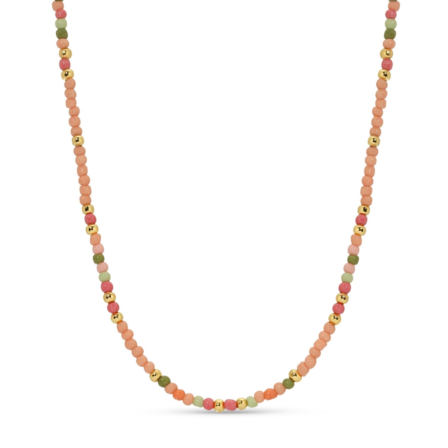 Set/8 Assorted 2mm seed bead necklaces