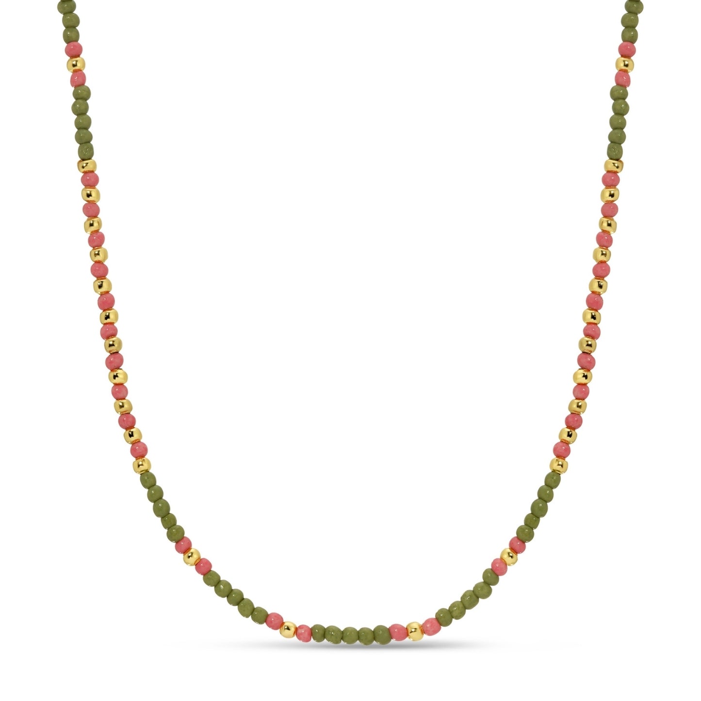 Set/8 Assorted 2mm seed bead necklaces
