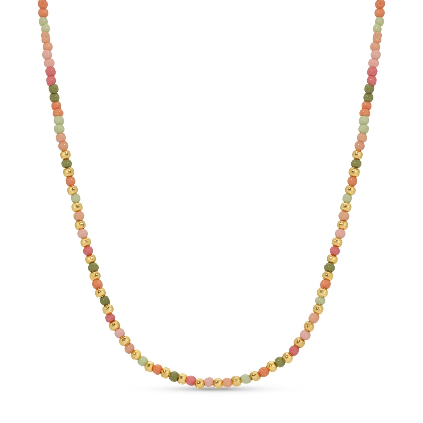 Set/8 Assorted 2mm seed bead necklaces