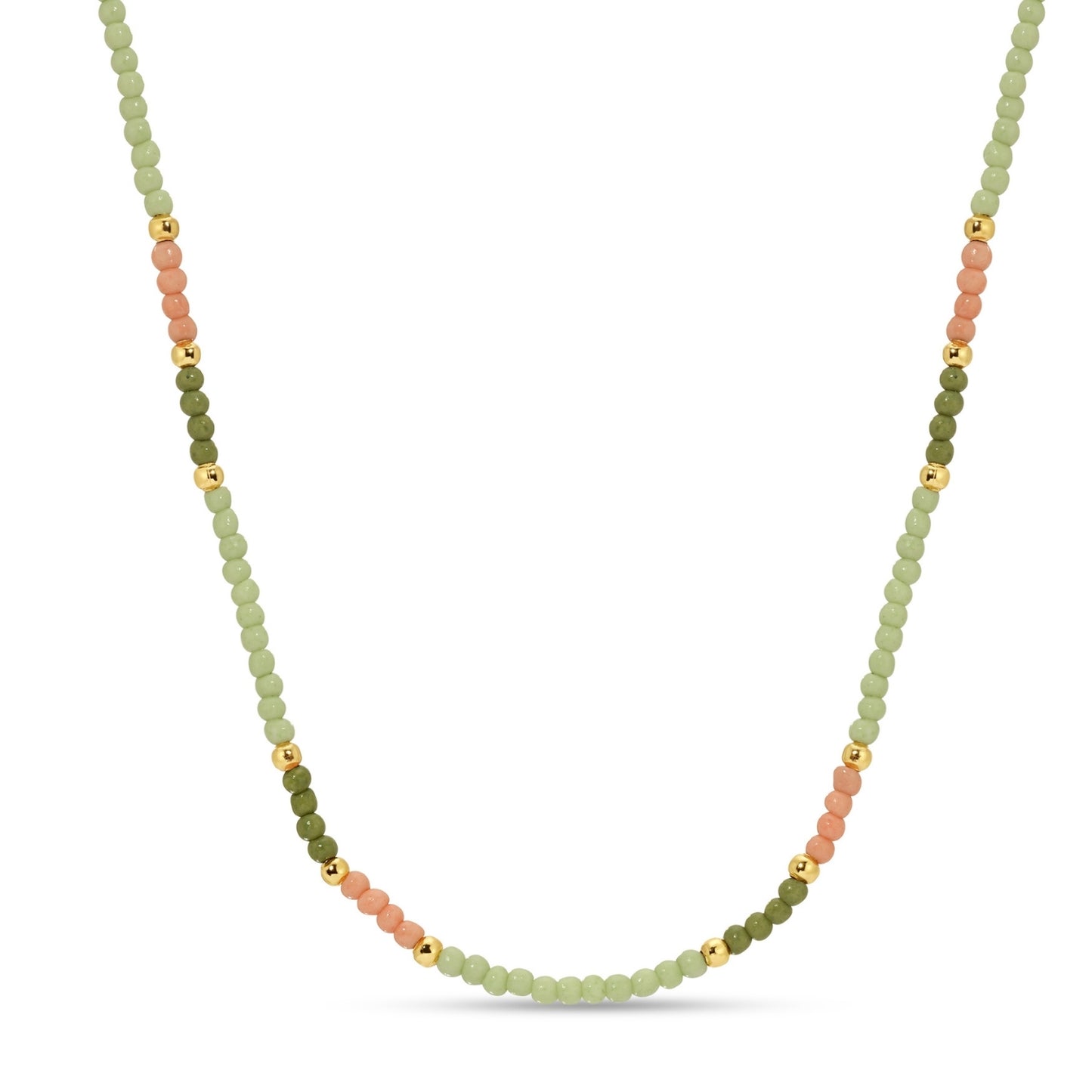 Set/8 Assorted 2mm seed bead necklaces