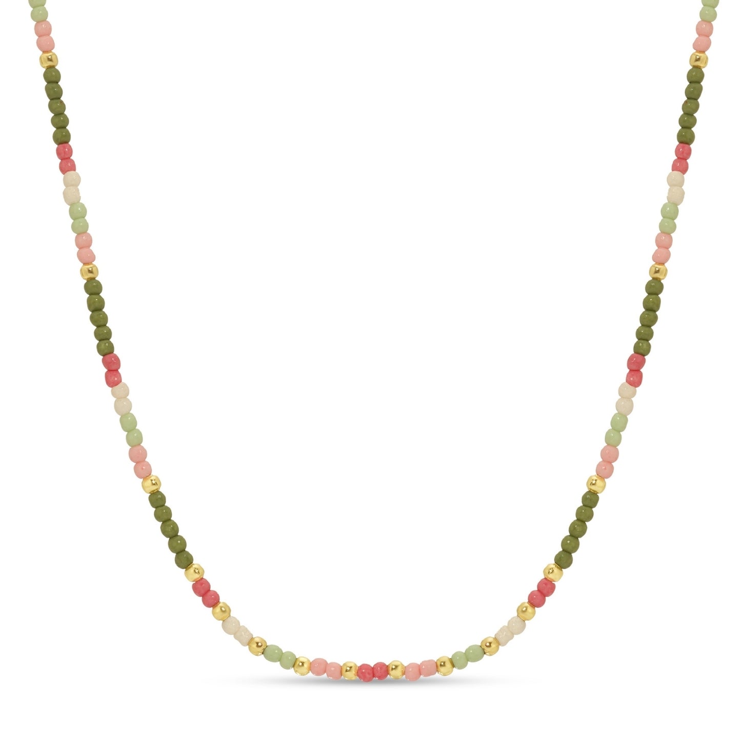 Set/8 Assorted 2mm seed bead necklaces