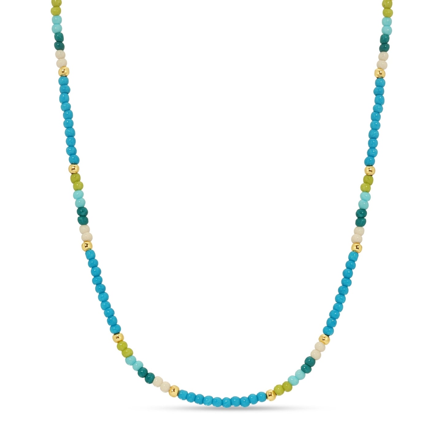Set/8 Assorted 2mm seed bead necklaces