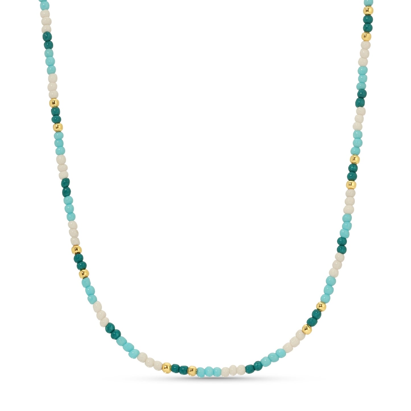 Set/8 Assorted 2mm seed bead necklaces