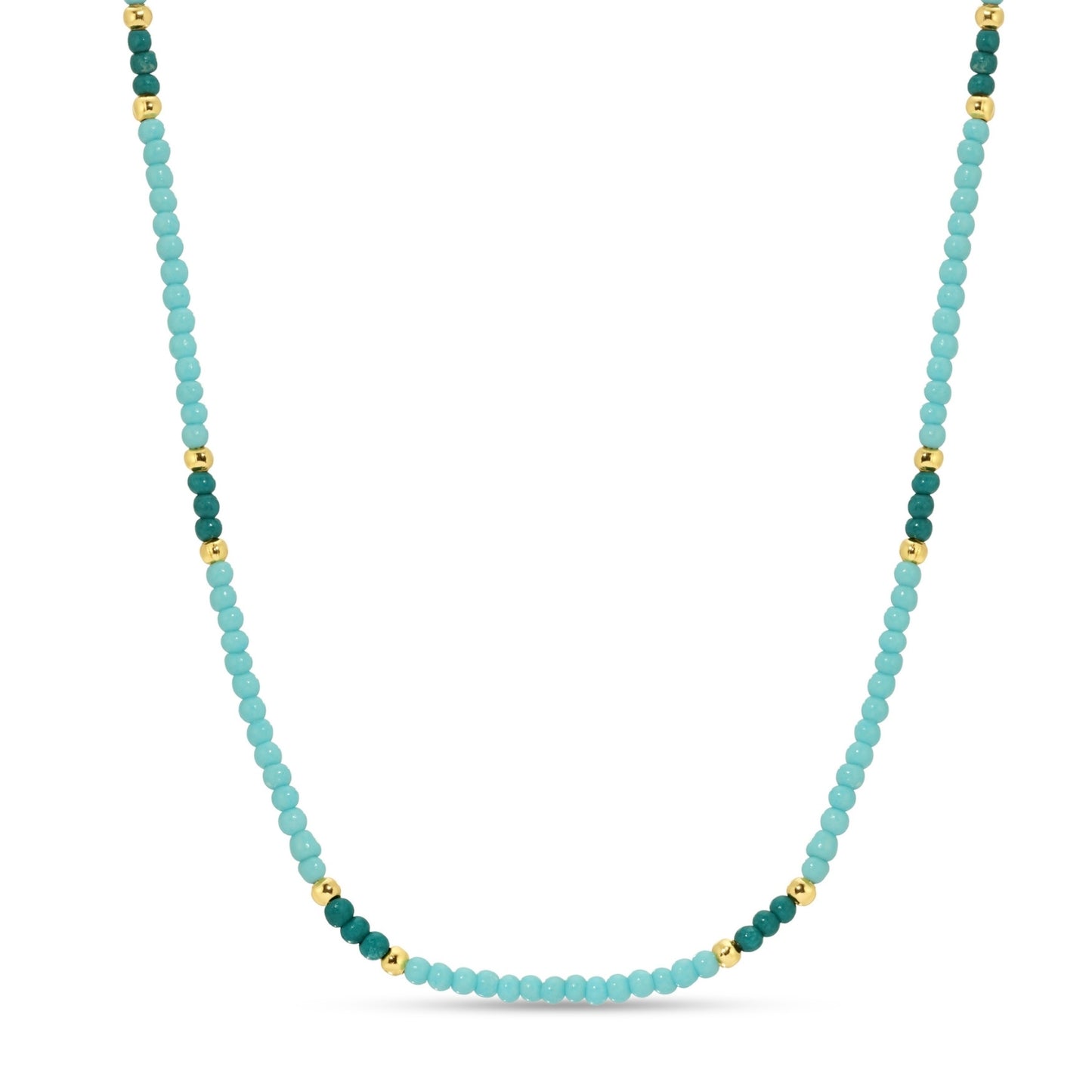 Set/8 Assorted 2mm seed bead necklaces