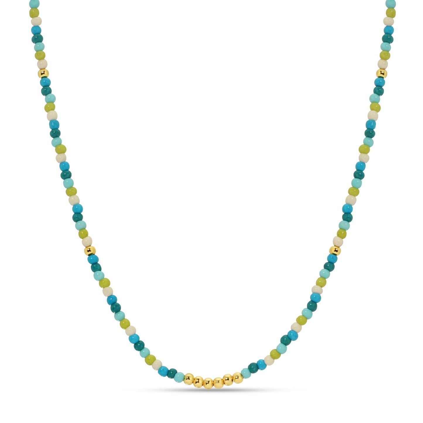 Set/8 Assorted 2mm seed bead necklaces