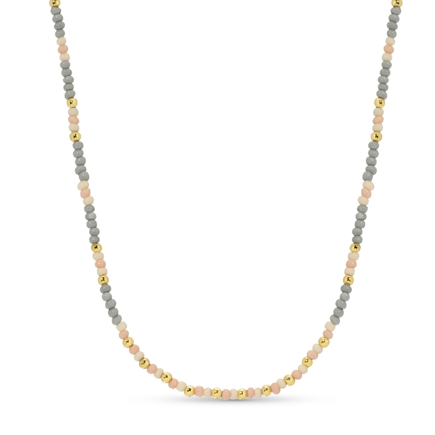 Set/8 Assorted 2mm seed bead necklaces