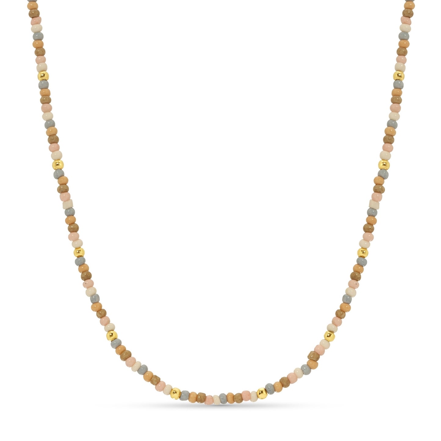 Set/8 Assorted 2mm seed bead necklaces
